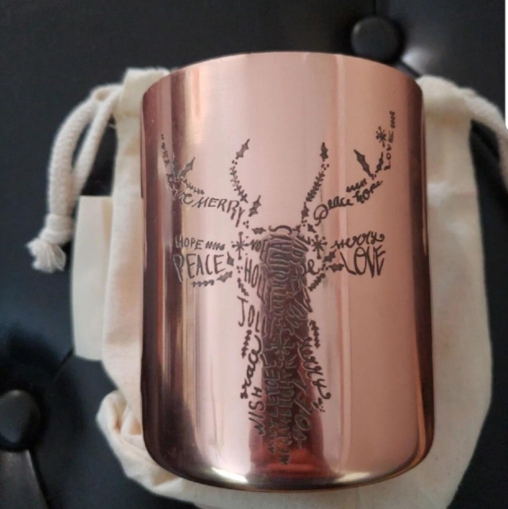 New Free people Copper Engraved Candle - Picture 2 of 8